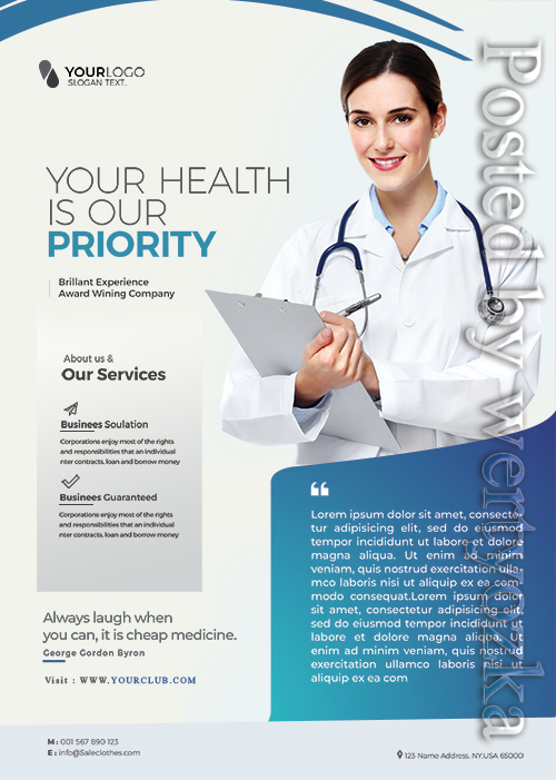 Medical Health - Premium flyer psd template