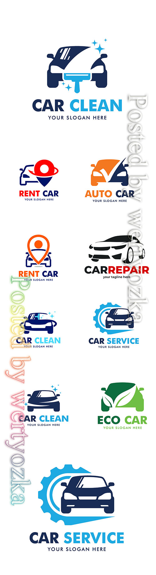 Car logo collection vector illustration