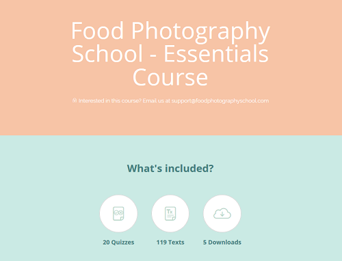 Food Photography School – Essentials Course + Bonus Phone Course
