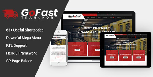 ThemeForest - GoFast v3.9.6 - Multipurpose Transport & Logistics Joomla Template - 22296605