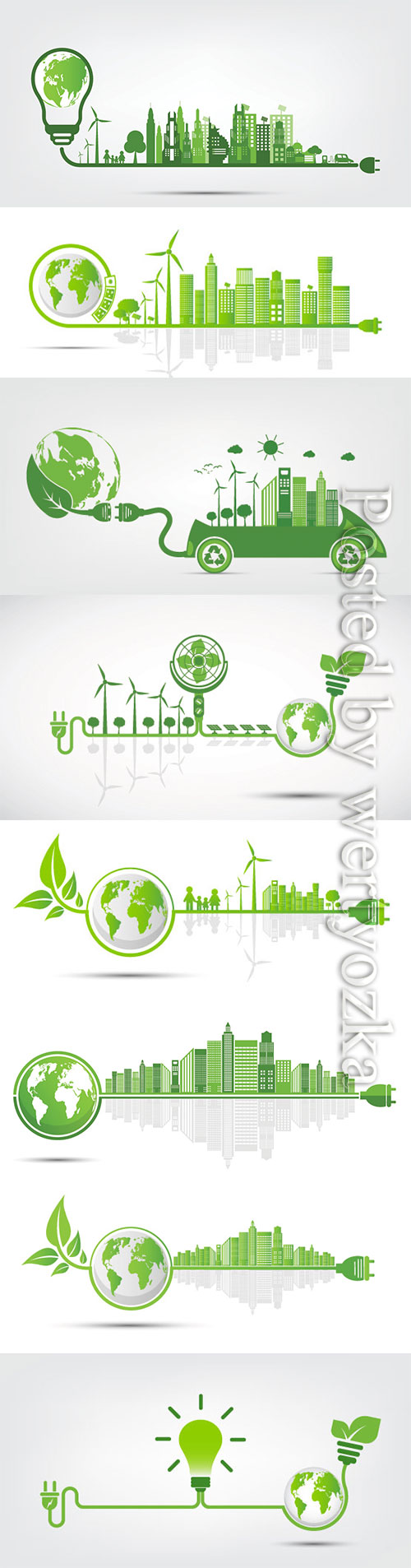 Ecology and Environmental vector concept