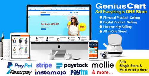 CodeCanyon - GeniusCart v1.7.1 - Single or Multivendor Ecommerce System with Physical and Digital Product Marketplace - 24089099 - NULLED