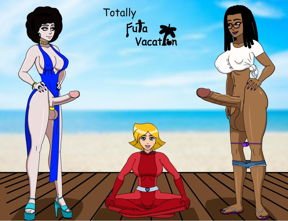 Totally Futa Vacation [DEMO] (BlueSmut) [uncen] [2019, ADV, 2DCG, Female protagonist, Futanari, Oral sex, Vaginal sex, Creampie, Big tits, Animated, Exhibitionism.] [eng]