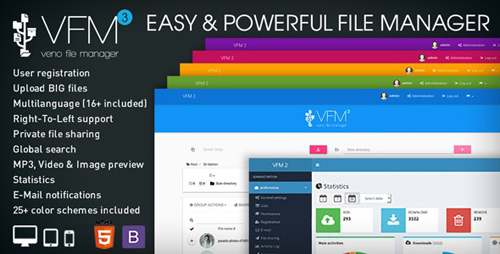 CodeCanyon - Veno File Manager v3.5.5 - host and share files - 6114247