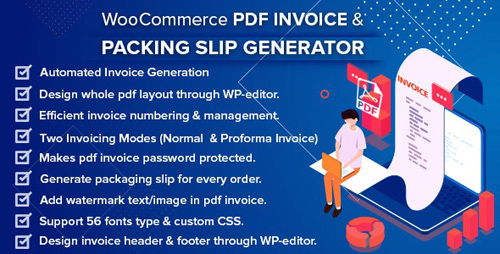 CodeCanyon - WooCommerce PDF Invoice & Packing Slip Generator v1.2.3 - 24179339 - NULLED