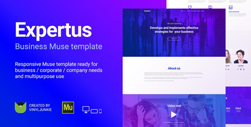 ThemeForest - Expertus v1.0 - Business / Corporate / Company Responsive Muse Template - 20308923