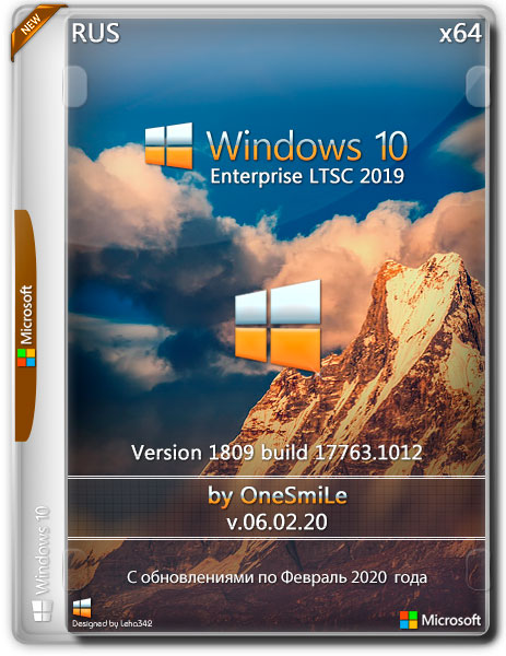 Windows 10 Enterprise LTSC x64 1809.17763.1012 by OneSmiLe (RUS/2020)
