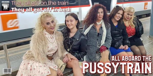 Gina Ferocious (EU) (19) - Five old and young lesbians all aboard the pussy train (FullHD 1080p)