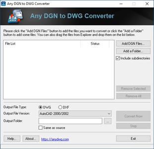 Any DGN to DWG Converter 2020.0
