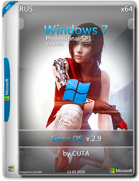 Windows 7 Professional 64 Game OS v.2.9 by CUTA (RUS/2020)