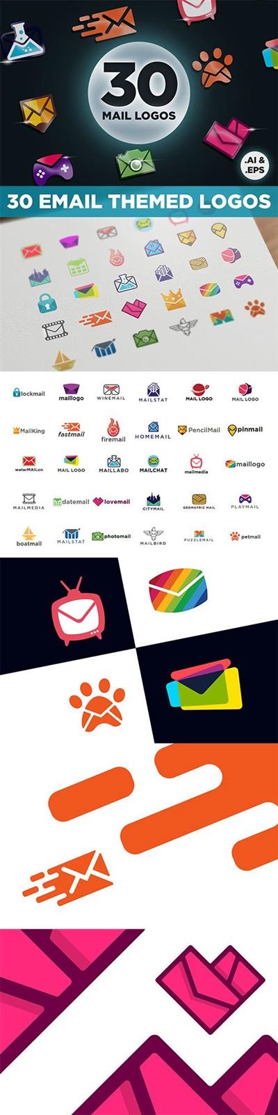 30 Modern Clever Email Themed Logo