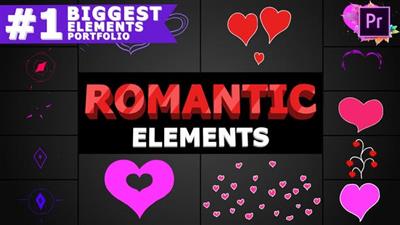 Videohive - Romantic Elements Premiere Pro MOGRT 25714413
