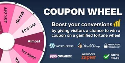 CodeCanyon - Coupon Wheel For WooCommerce and WordPress v3.1.0 - 20949540