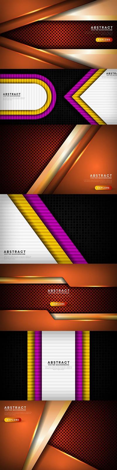 Abstract background and gold design element 22