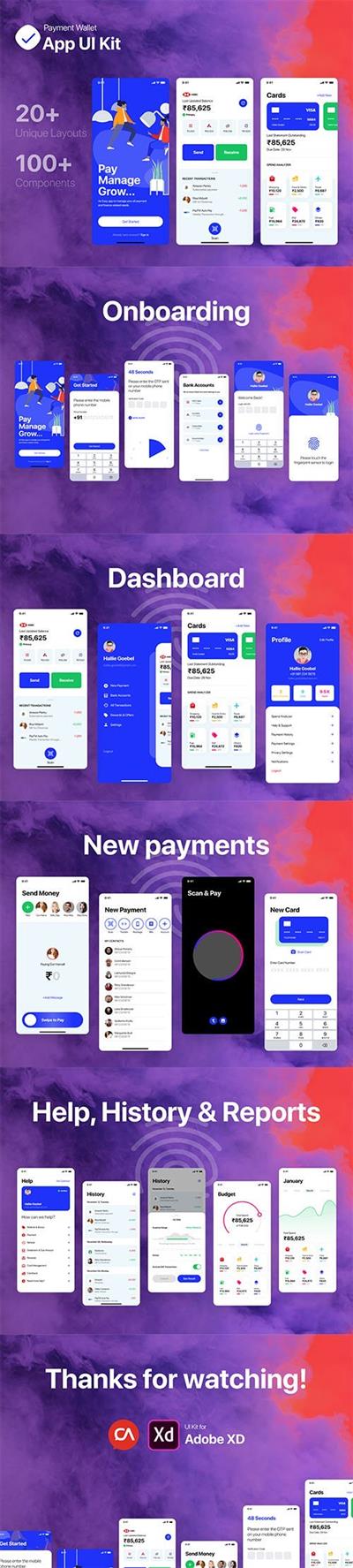 Payment Wallet App UI Kit