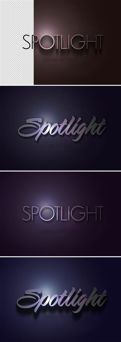 Spotlight Text Effect Mockup 324047148