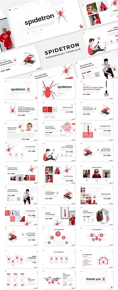 Spidetron - PowerPoint, Keynote and Google Slides Template