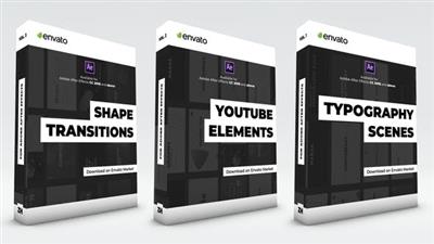 Typography Scenes, Lower Thirds, YouTube Kit and Shape Transitions 25500918