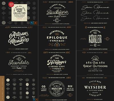 Creativemarket - The Heritage Brand Collection 4464746
