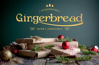 Gingerbread - Decorative Christmas Serif Font