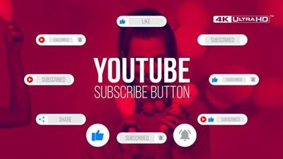 Youtube Subscribe Button Clean 4K 24990608