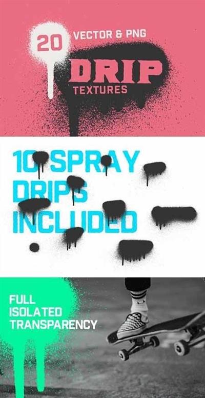 Spray Paint Drip Textures