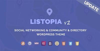 ThemeForest - Listopia v2.1.1 - Directory, Community WordPress Theme - 20740002
