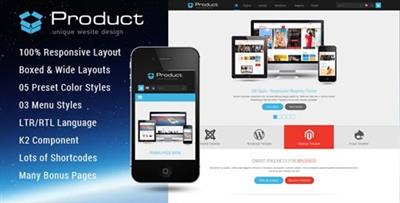 ThemeForest - Product v3.9.6 - Responsive Business Joomla Template - 8260129