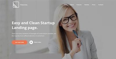 ThemeForest - Vanessa v1.0 - Easy Startup Landing Page Template - 25794117