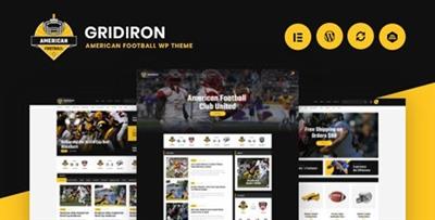 ThemeForest - Gridiron v1.0.2 - American Football & NFL Superbowl Team WordPress Theme - 24840047