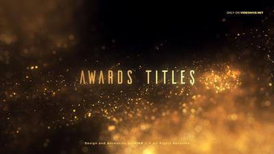 Videohive - Golden Glitter Particles Titles - 25542712