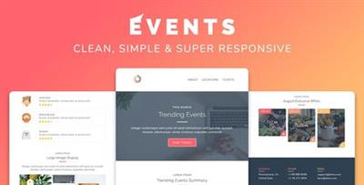 ThemeForest - Events v1.0 - Responsive Multipurpose Email Template - 25750569