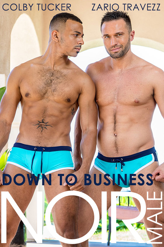[NoirMale.com] Down To Business (Colby Tucker, Zario Travezz) [2019 ., handjob, blowjob,deepthroat, anal, muscular, short, tattoo, black, bigdick, 720p]