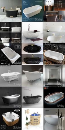 Bathtub (Bathroom)   3D Models   3dSkyPro   Volume 1