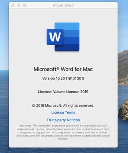 Microsoft Word 2019 for Mac v16.35 VL Multilingual