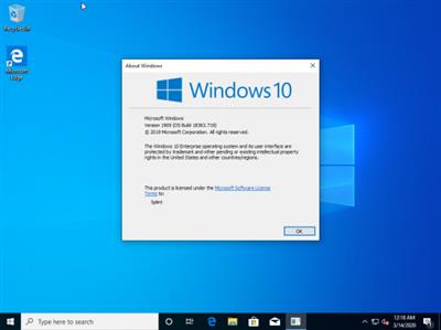 Windows 10 Enterprise 19H2 19H2 1909.10.0.18363.719 Multilanguage Preactivated March 2020