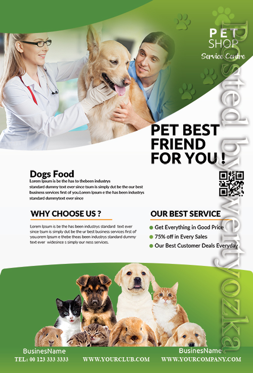 Pet Shop - Premium flyer psd template
