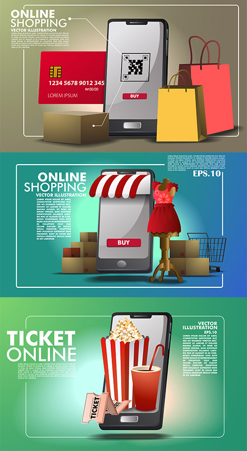 Online Shopping Application Template Set