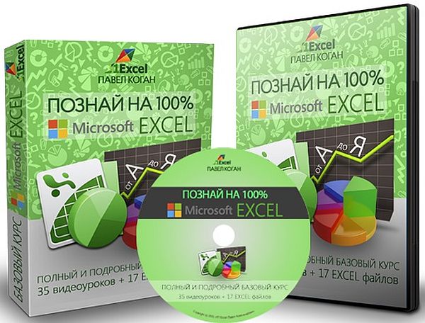 Познай на 100% Microsoft Excel + Бонусы (Видеокурс)