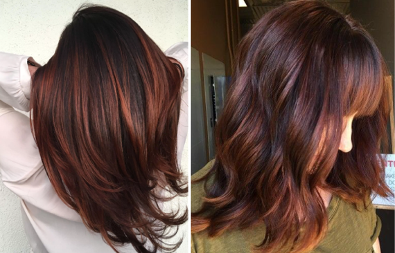 Каштановый цвет для окрашивания волос. Фото, палитры красок, оттенки темно, светло, медно,