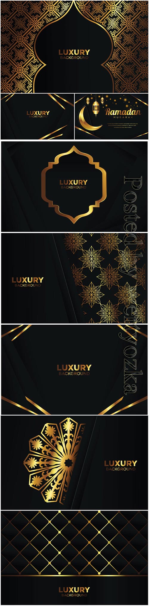 Luxury vector background ramadan islamic arabesque