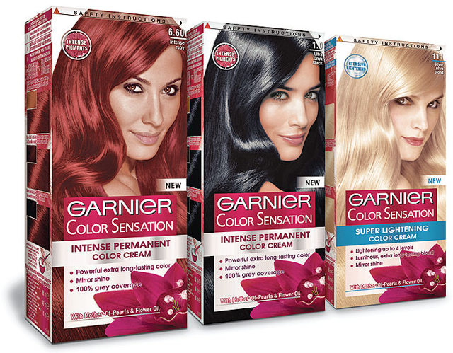 Garnier Color Sensation. Палитра цветов краски, фото до и после, отзывы