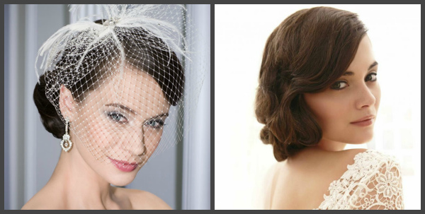 Свадебные прически на короткие волосы с фатой, челкой и без. Фото, как сделать, украшения