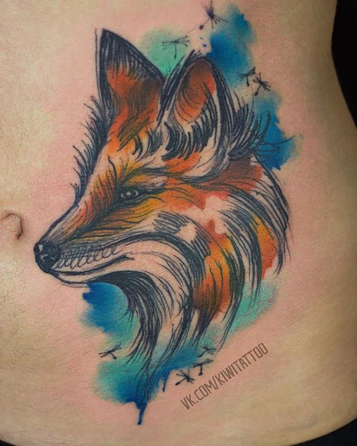 Татуировка лисицы — значение для женщин в зависимости от зоны тела и манеры изображения