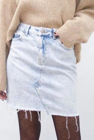Джинсовая юбка с пуговицами спереди. С чем носить, как сшить своими руками из джинс