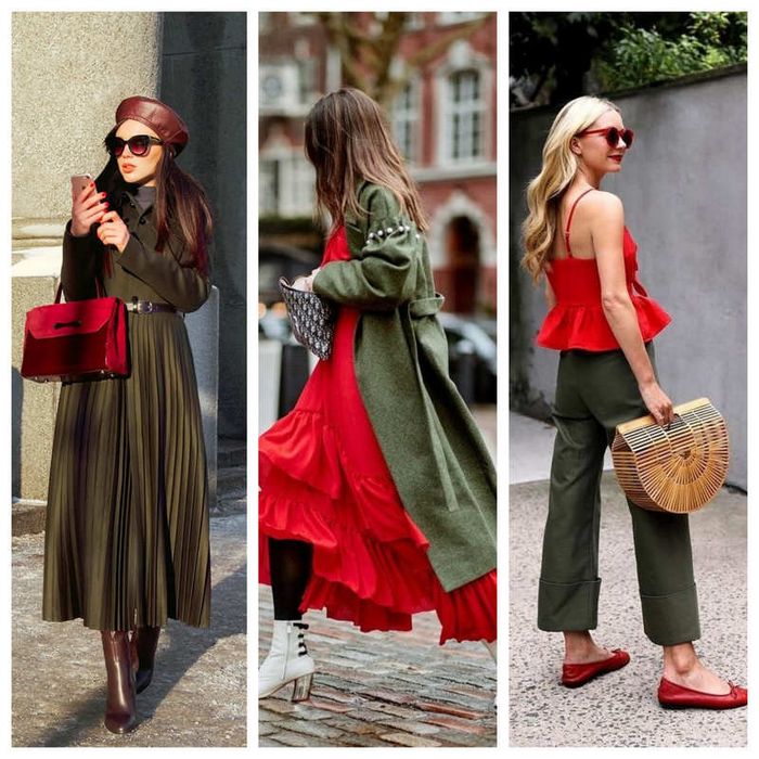 Красный цвет — сочетание с другими цветами в одежде женщины, что означает, с чем носить, кому идет