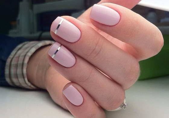 Гель-лак на короткие ногти нежные цвета розовый, голубой, белый матовый, в пастельных тонах. Фото,