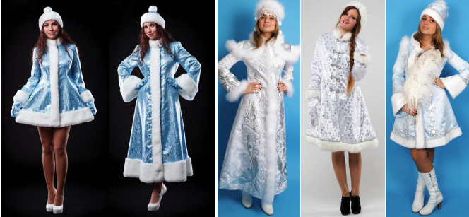 Делаем новогодний костюм Снегурочки для девочки в детсад или школу своими руками!