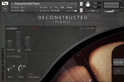 Cinematique Instruments Deconstructed Piano  KONTAKT