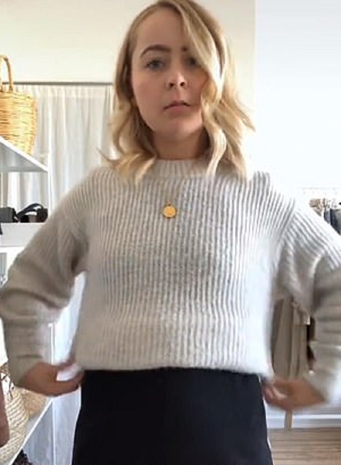 Как модно заправить свитер в юбку